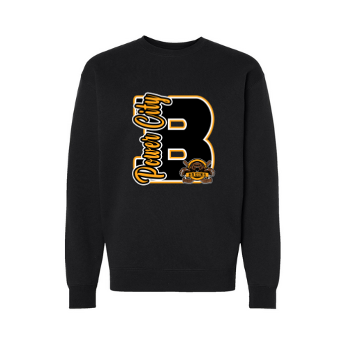 Power City Bruins Varsity Letter Adult Sweatshirt