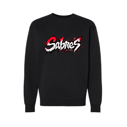 Jr. Sabres Red Grafitti Adult Sweatshirt