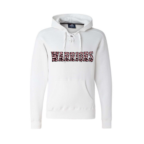 Warriors Striped Print Adult Sweatshirt