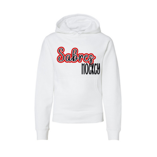 Jr. Sabres Red See-Thru Youth Sweatshirt