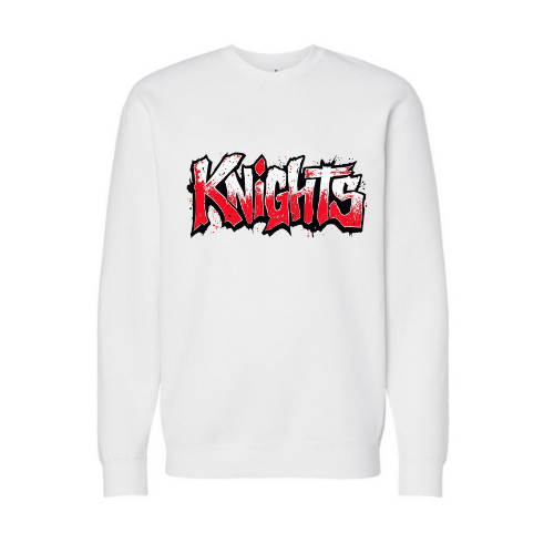 Knights Grafitti Adult Sweatshirt
