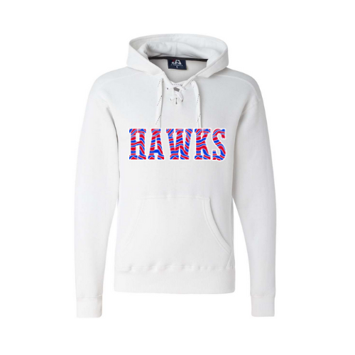 Hawks Striped Print Adult Sweatshirt
