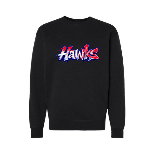 Hawks Grafitti Adult Sweatshirt