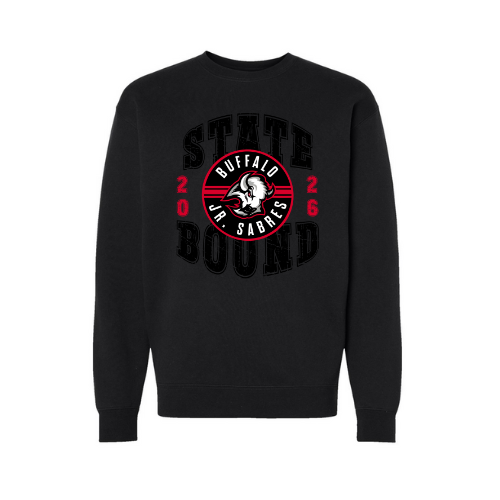 Jr. Sabres Red Adult Playoff/States Sweatshirt