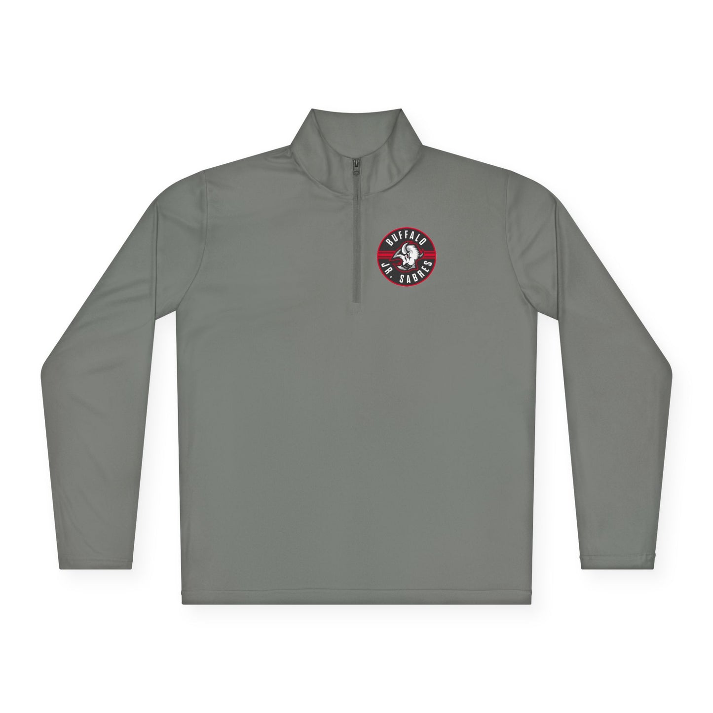 Jr Sabres Red Adult Performance Quarter Zip Pullover