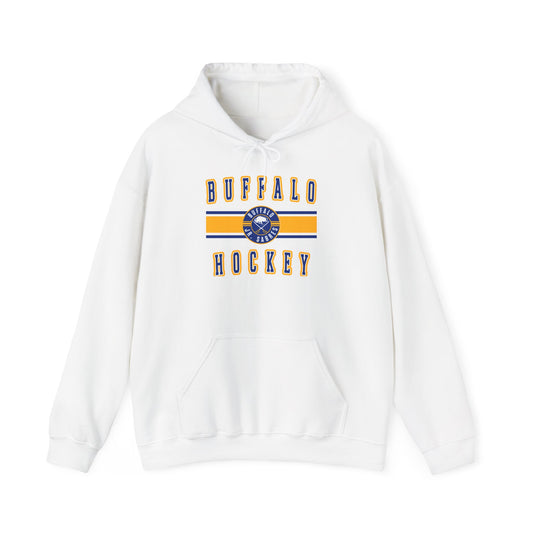 Jr Sabres Blue Stripe Youth Hooded Sweatshirt