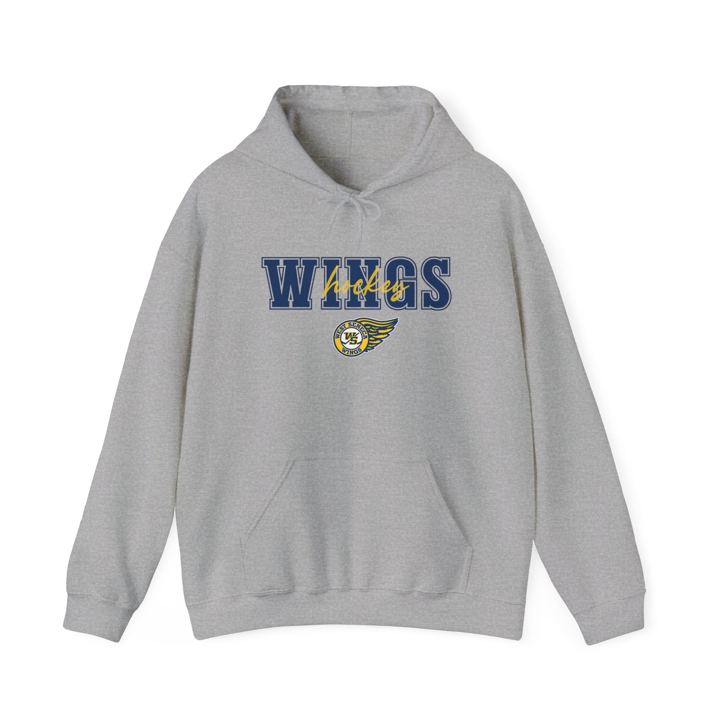 Wings Layered Adult Hooded Sweatshirt