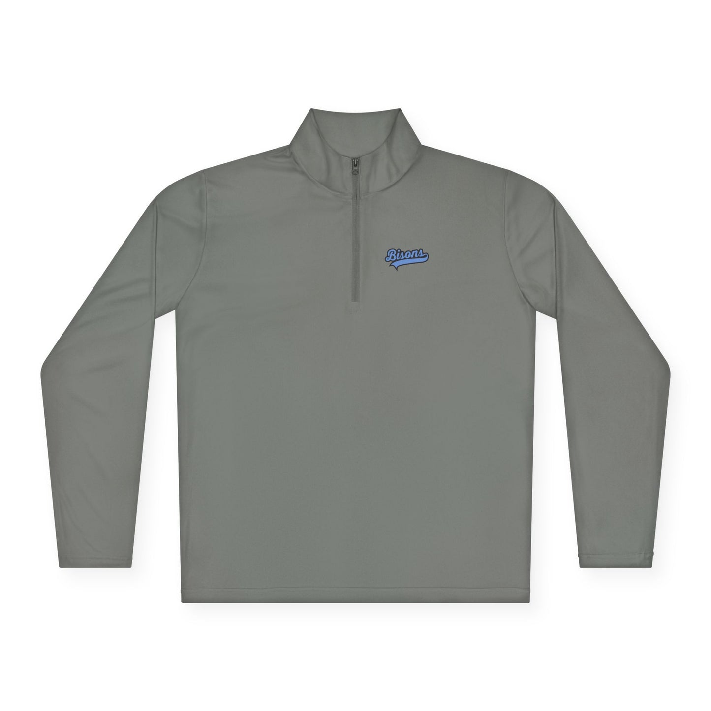 Bison Blue Adult Performance Quarter Zip Pullover