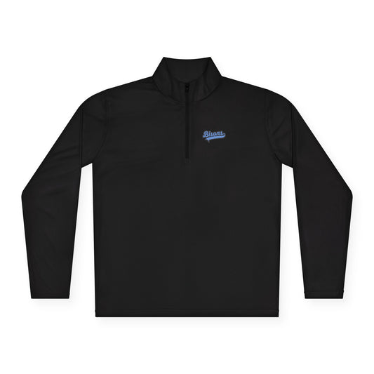 Bison Blue Adult Performance Quarter Zip Pullover