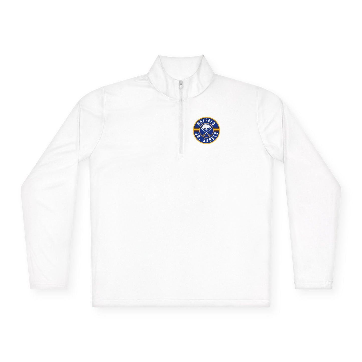 Jr Sabres Blue Adult Performance Quarter Zip Pullover