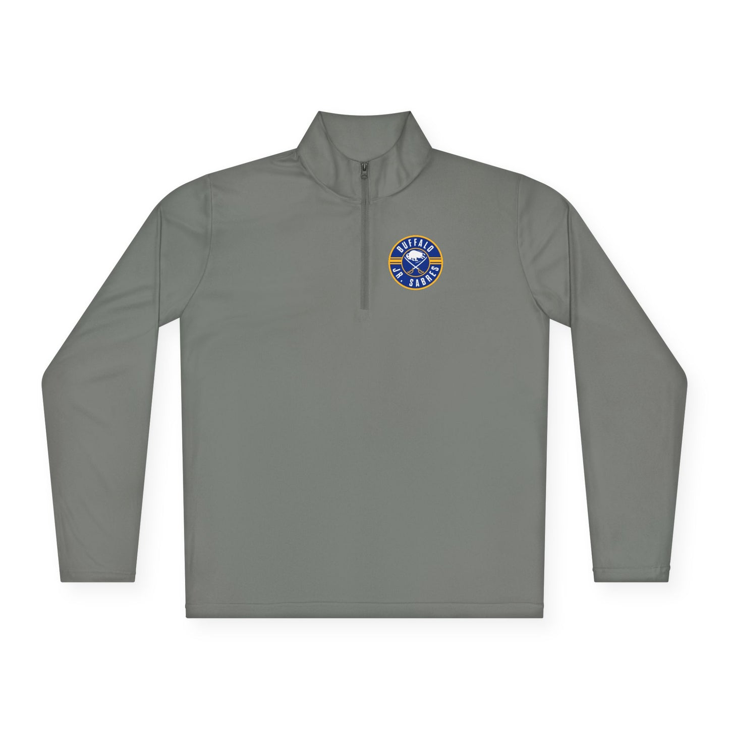 Jr Sabres Blue Adult Performance Quarter Zip Pullover