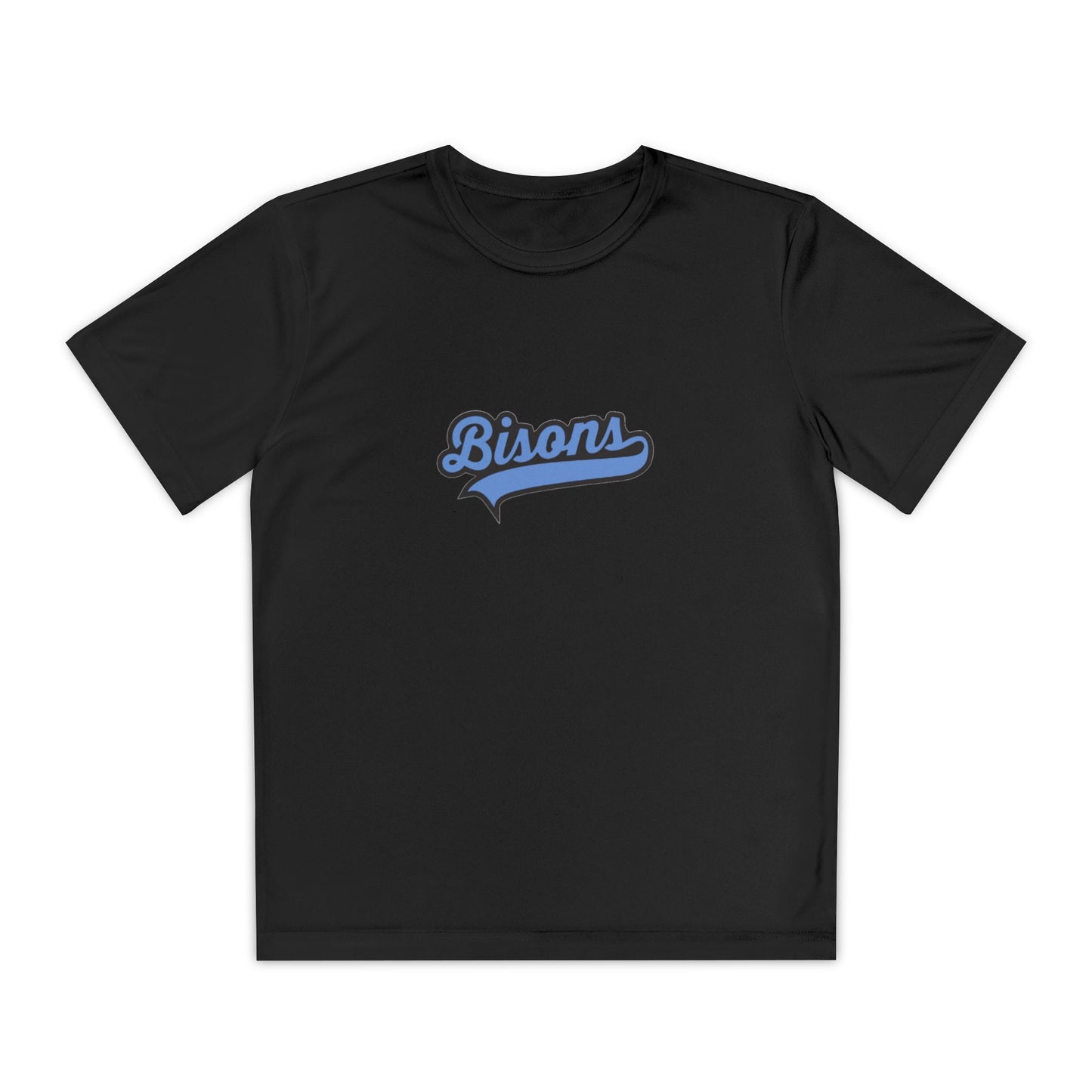 Bisons Blue Youth Short Sleeve Performance Shirt