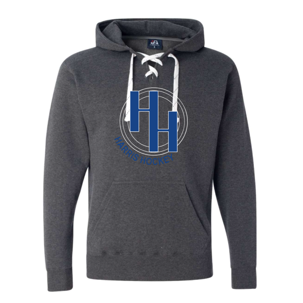 Adult Lace Up Hooded Sweatshirt