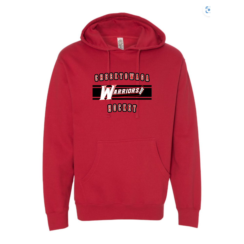 Warriors Stripe Adult Hooded Sweatshirt