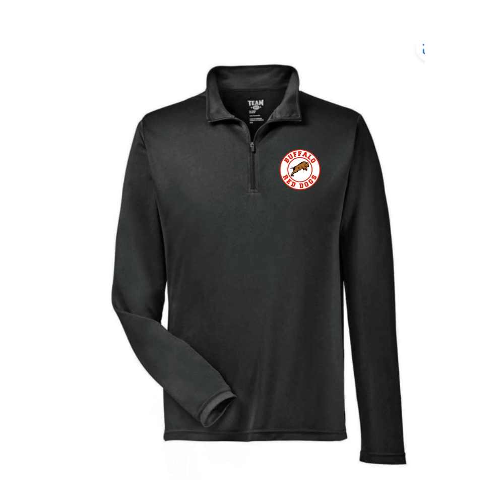 Red Dogs Adult Performance Quarter Zip Pullover